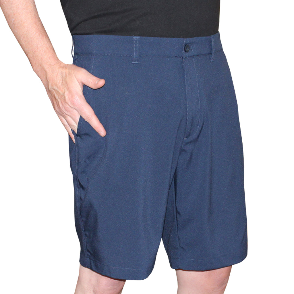 Jack Nicklaus Men’s Golf Flat Front Solid Shorts – Lightweight, Stretch, Moisture-Wicking Performance