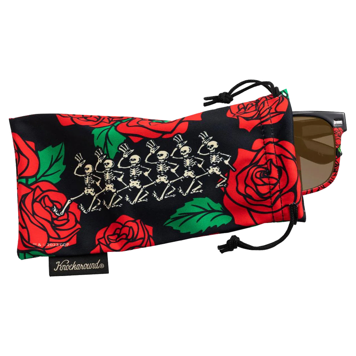 Knockaround Golf Grateful Dead Roses Fort Knocks Polarized Sport Sunglasses UV400-Protection