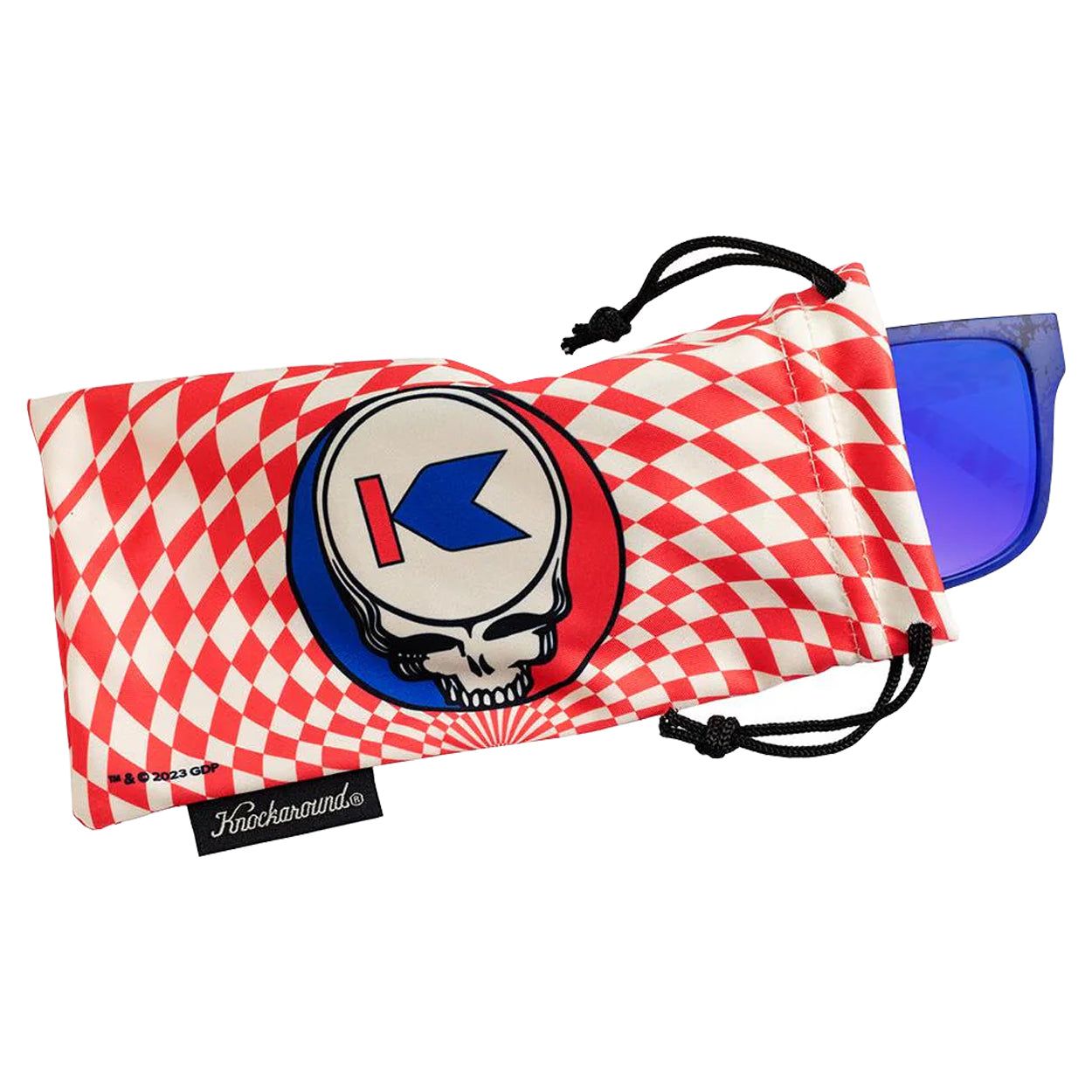 Knockaround Golf Grateful Dead Steal Your Face Torrey Pines Polarized Sport Sunglasses UV400-Protection