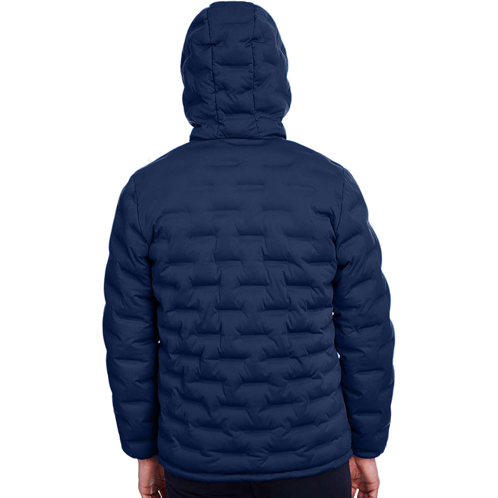 North End Men’s Loft Puffer Hooded Golf Jacket – Lightweight Insulated Quilted Coat for Warmth & Comfort