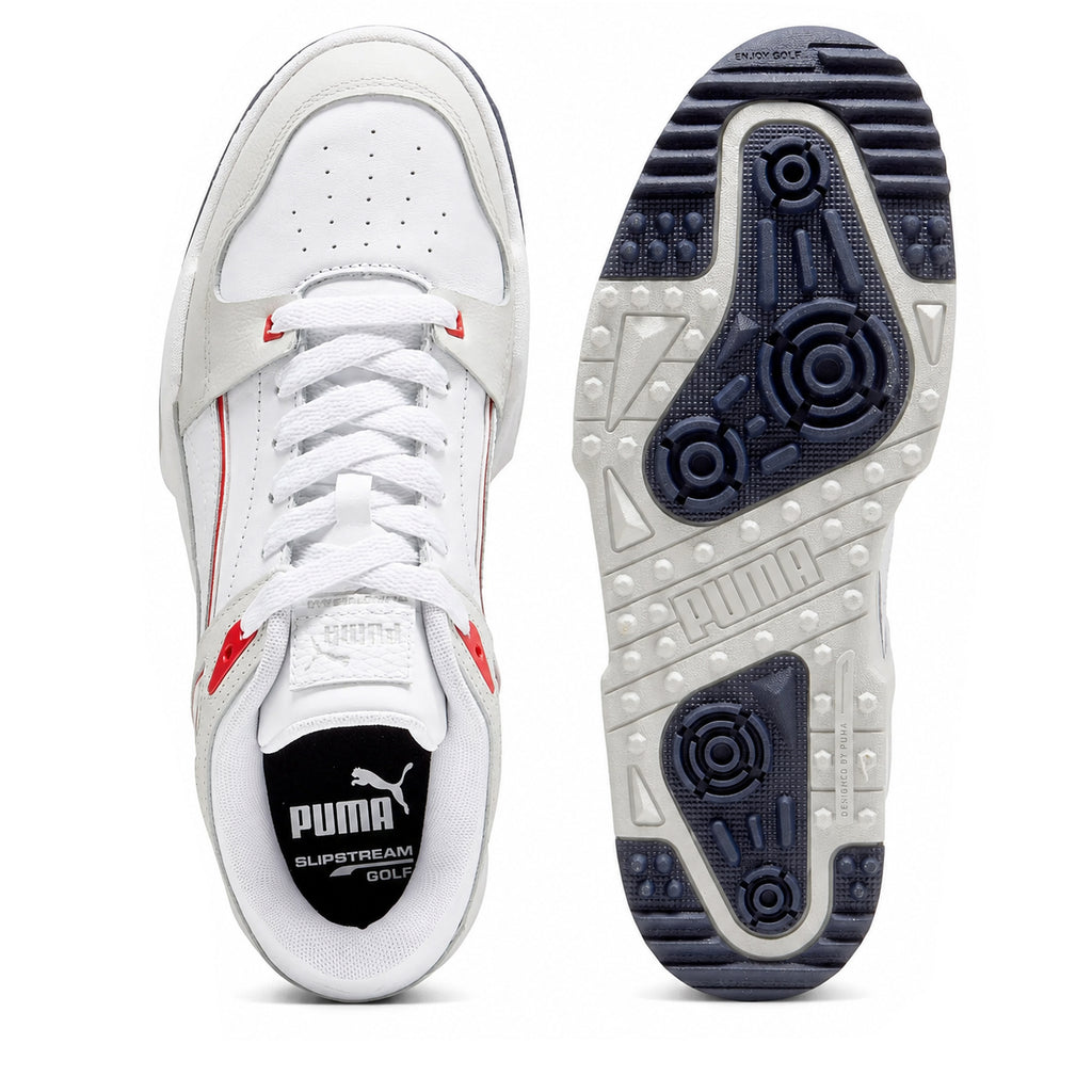White/Dark Navy