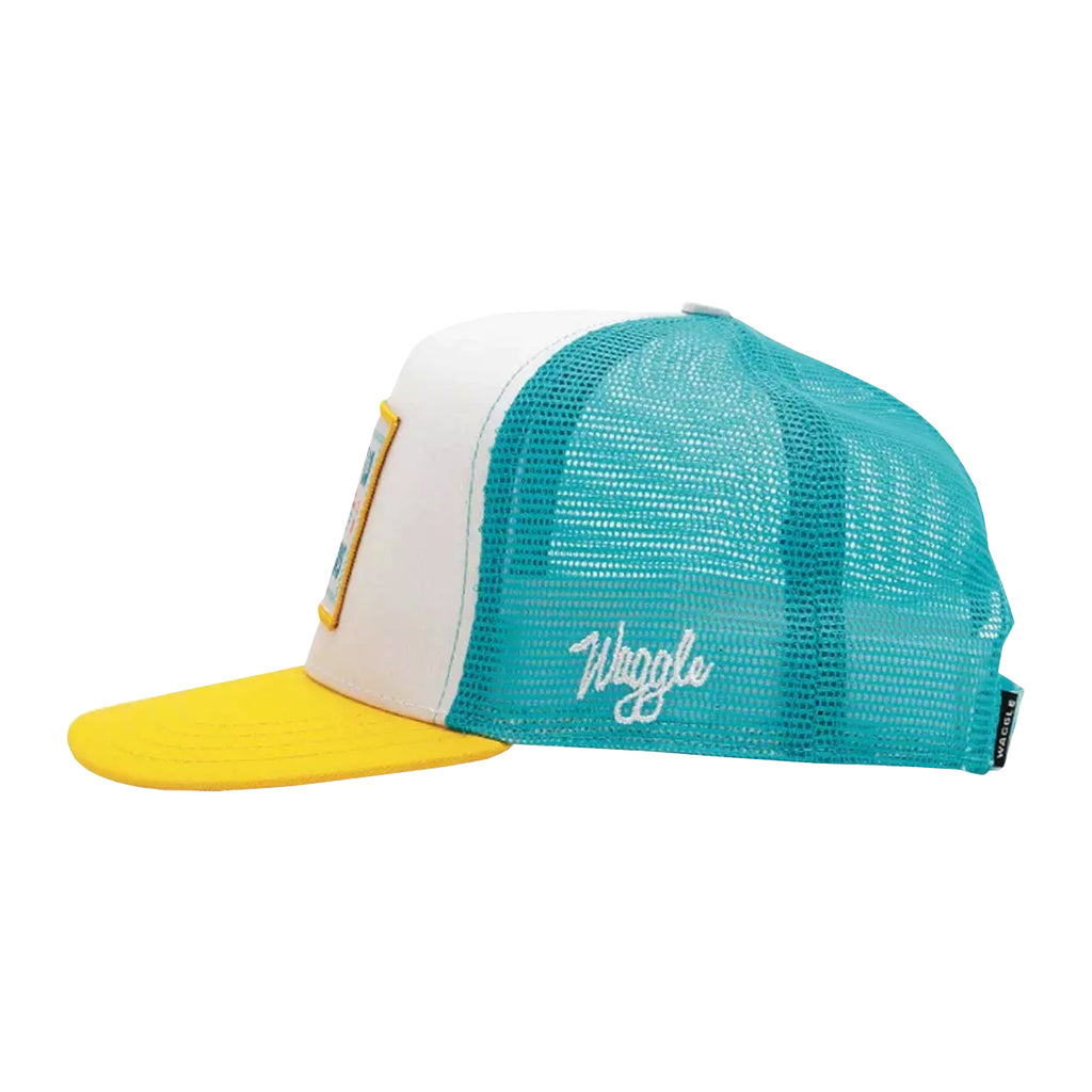 Waggle Trucker Snapback Adjustable Golf Hat - Breathable-Moisture-Wicking Comfort